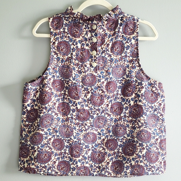 J. Crew Fleur Top in Floral Linen, Size Large - Picture 6 of 13